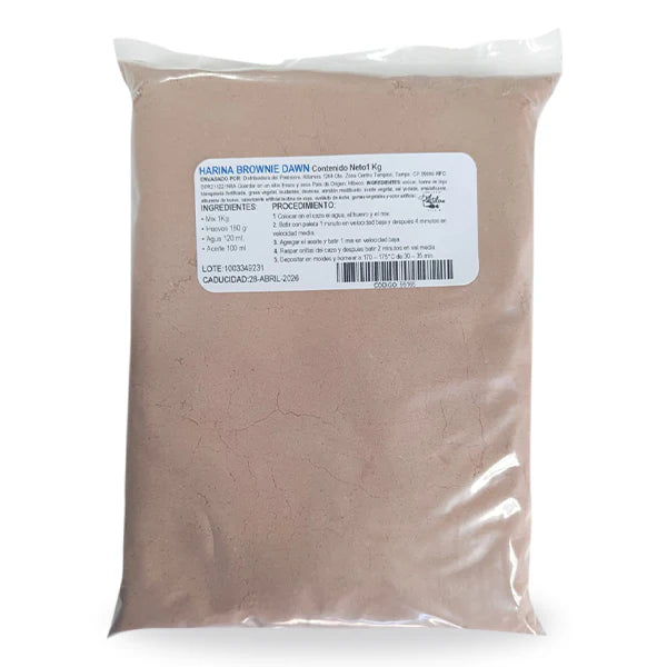 HARINA PREPARADA BROWNIE CHOCOLATE 1 KG DAWN