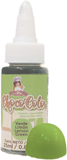 COLOR VERDE LIMON LIPOSOLUBLE MATE 25 ML MA BAKER