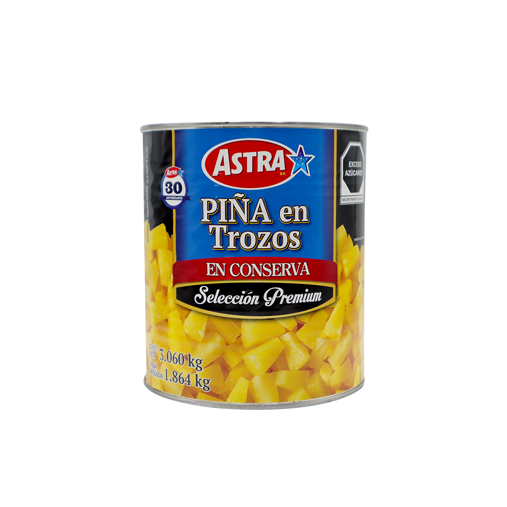 PIÑA EN TROZOS LATA 3 KG ASTRA