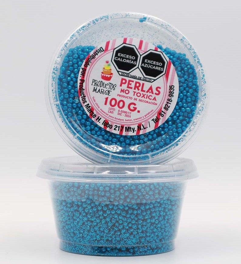PERLA DIAMANTADA MINI TURQUEZA 100 GR MARSE PD021