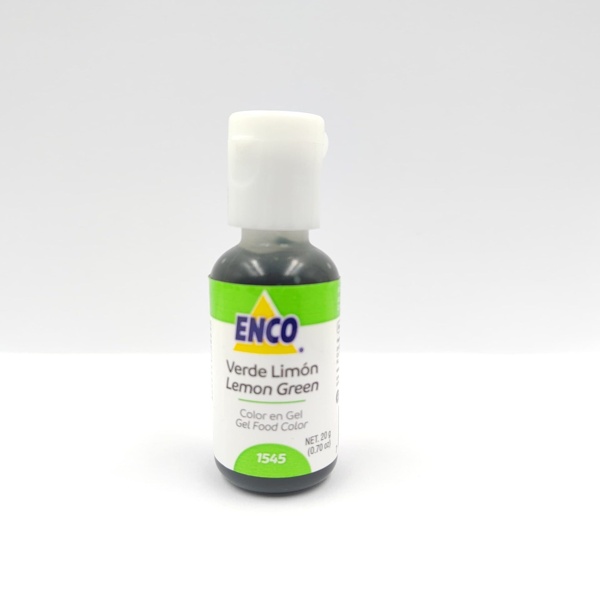 COLOR EN GEL VERDE LIMON 20 GR ENCO