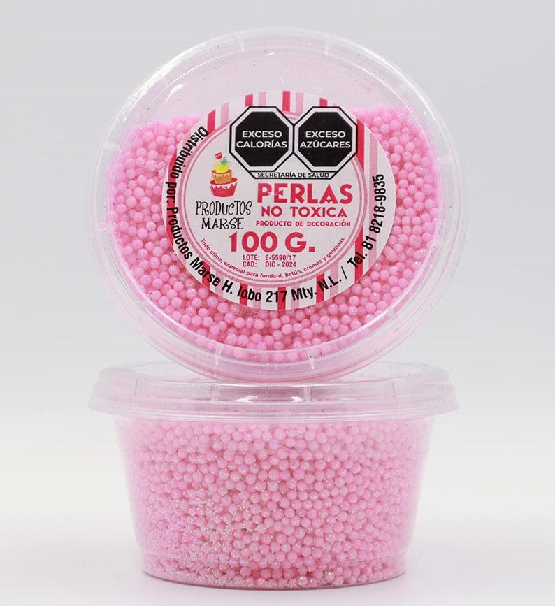 PERLA DIAMANTADA MINI ROSA CHICLE 100 GR MARSE PD042