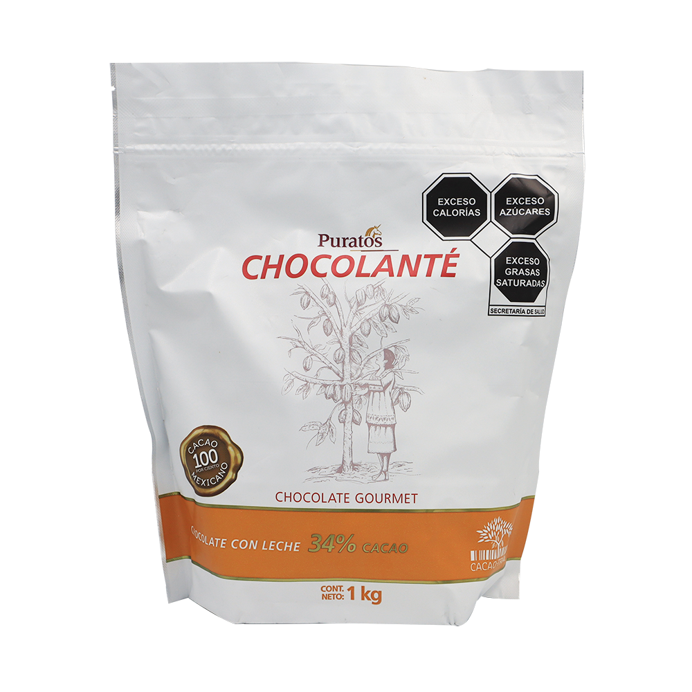 CHOCOLANTE CON LECHE 34% CACAO 1 KG PURATOS