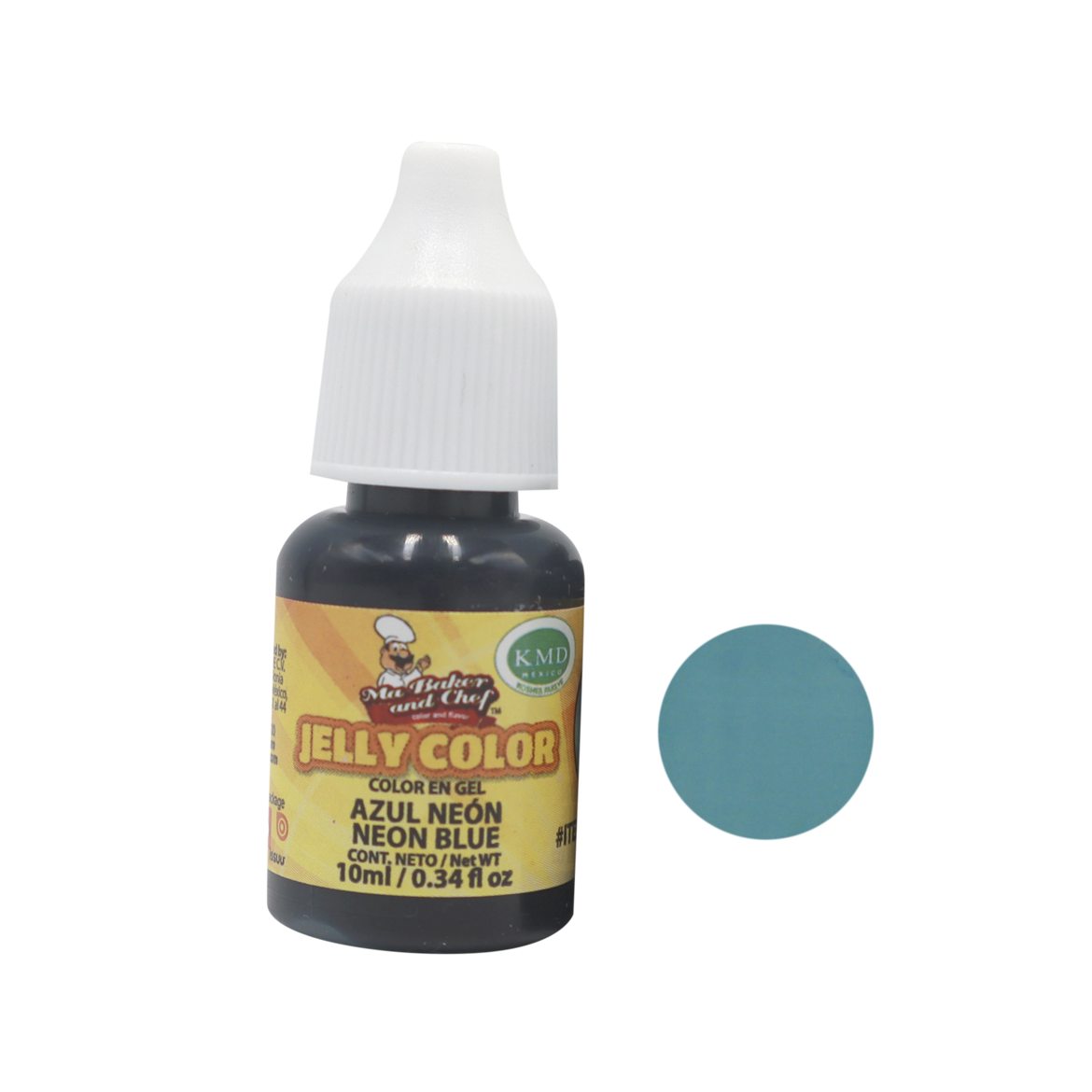COLOR AZUL NEON 10 ML MA BAKER