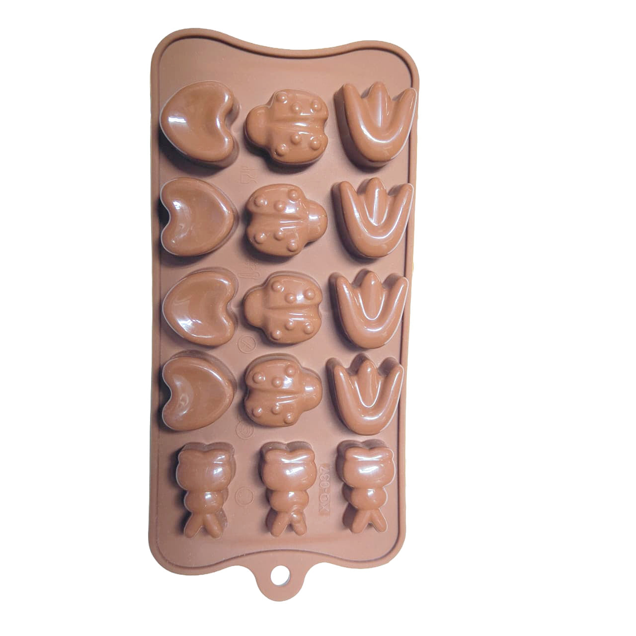 MOLDE SILICÓN CHOCOLATE CONEJO, CATARINA, FLOR ALEGRIA 5912