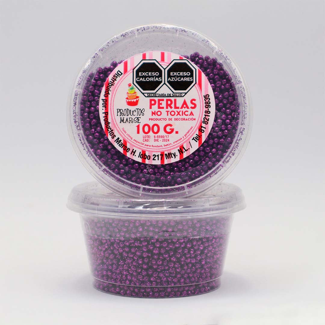 PERLA DIAMANTADA MINI MORADO 100 GR MARSE PD045