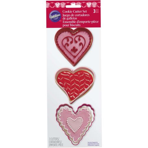CORTADOR GALLETAS METALICO CORAZONES WILTON