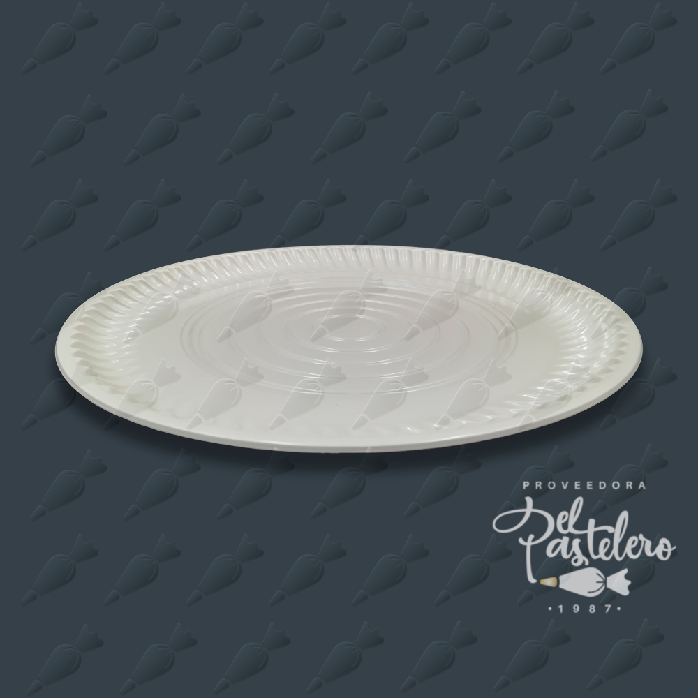 CHAROLA DE PLASTICO REDONDA #20 41 CM CUEVAS 18
