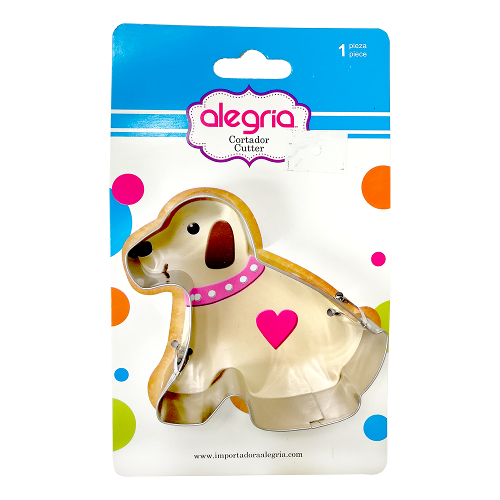 CORTADOR GALLETAS METALICO PERRITO 8 CM ALEGRIA