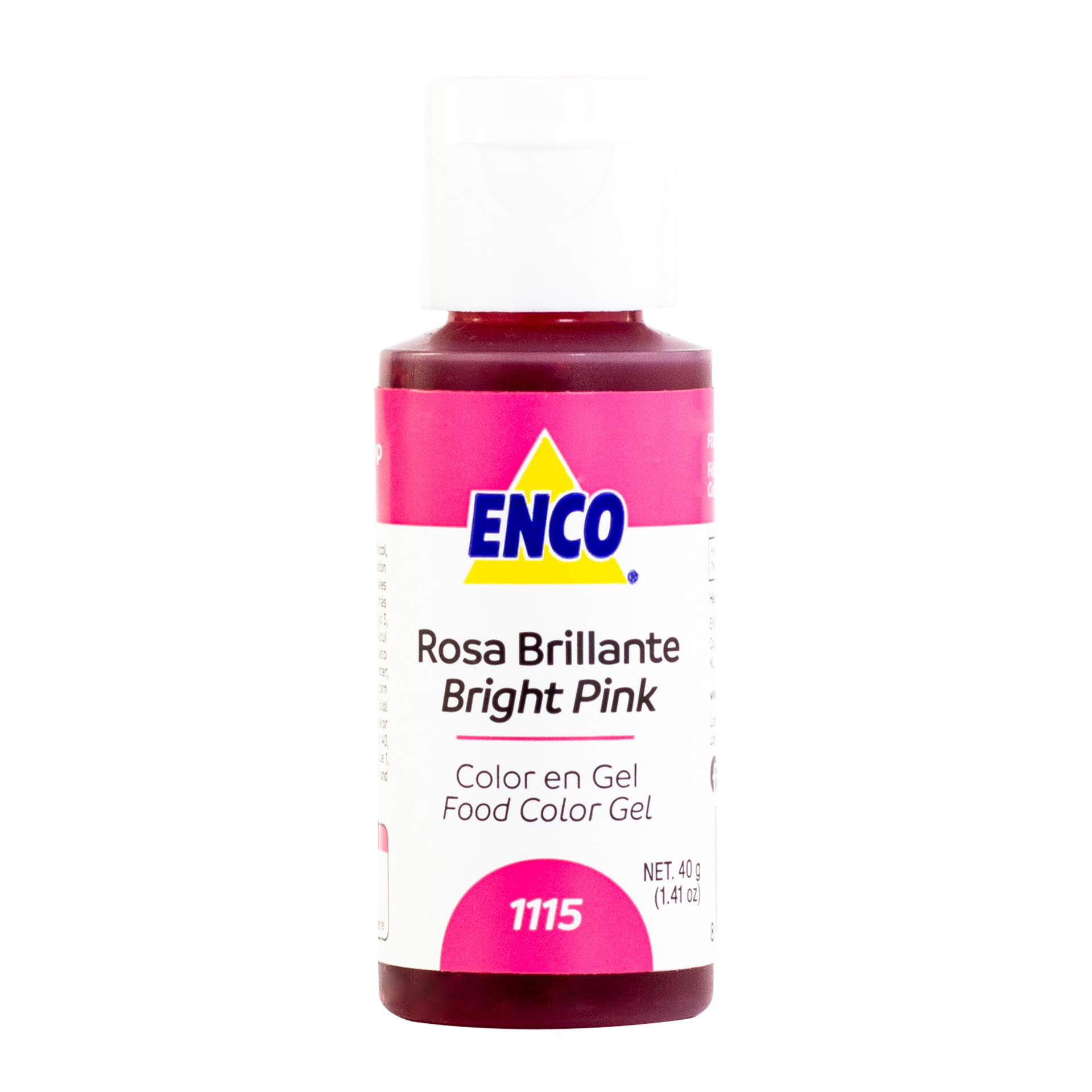 COLOR EN GEL ROSA BRILLANTE 40 GR ENCO