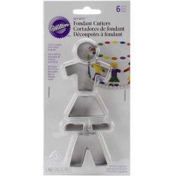 CORTADOR GALLETAS METALICO FIGURA PERSONAS WILTON