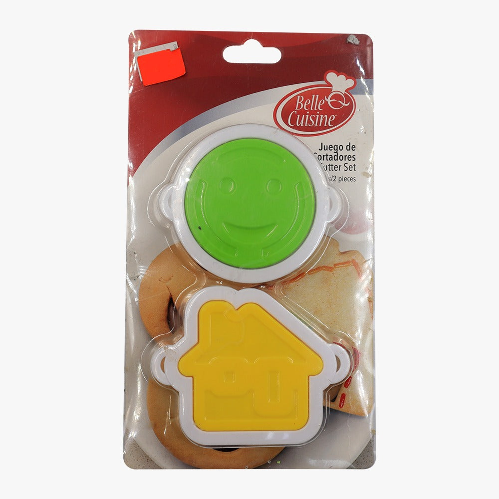 CORTADOR GALLETAS PLASTICO CASITA, CARITA