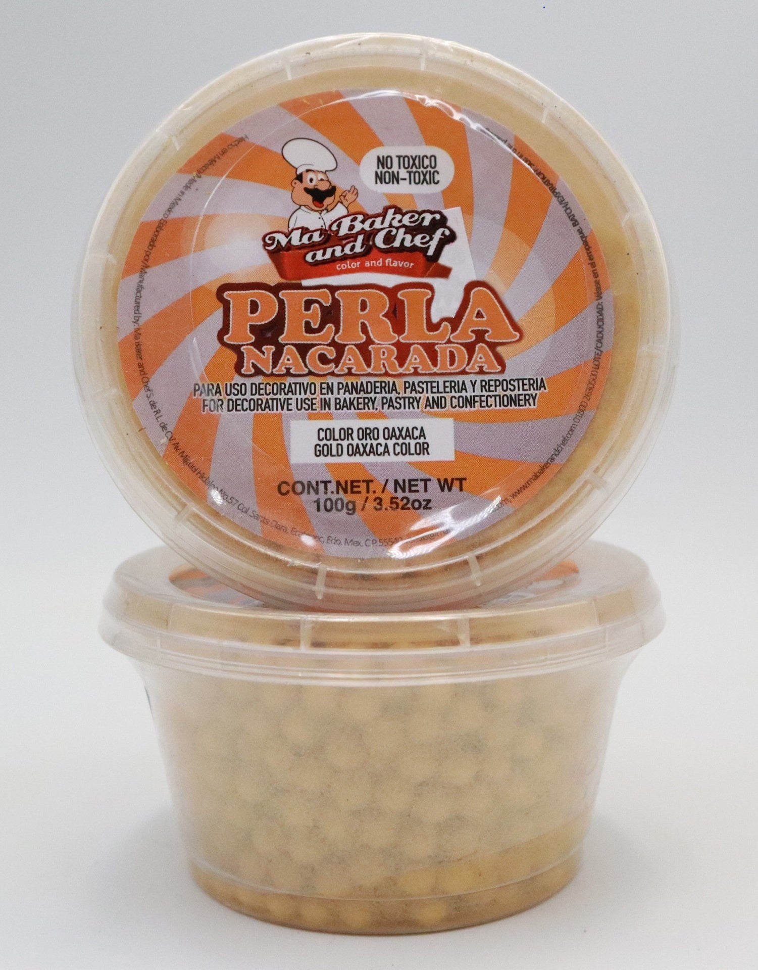 PERLA NACARADA MEDIANA ORO OAXACA MA BAKER