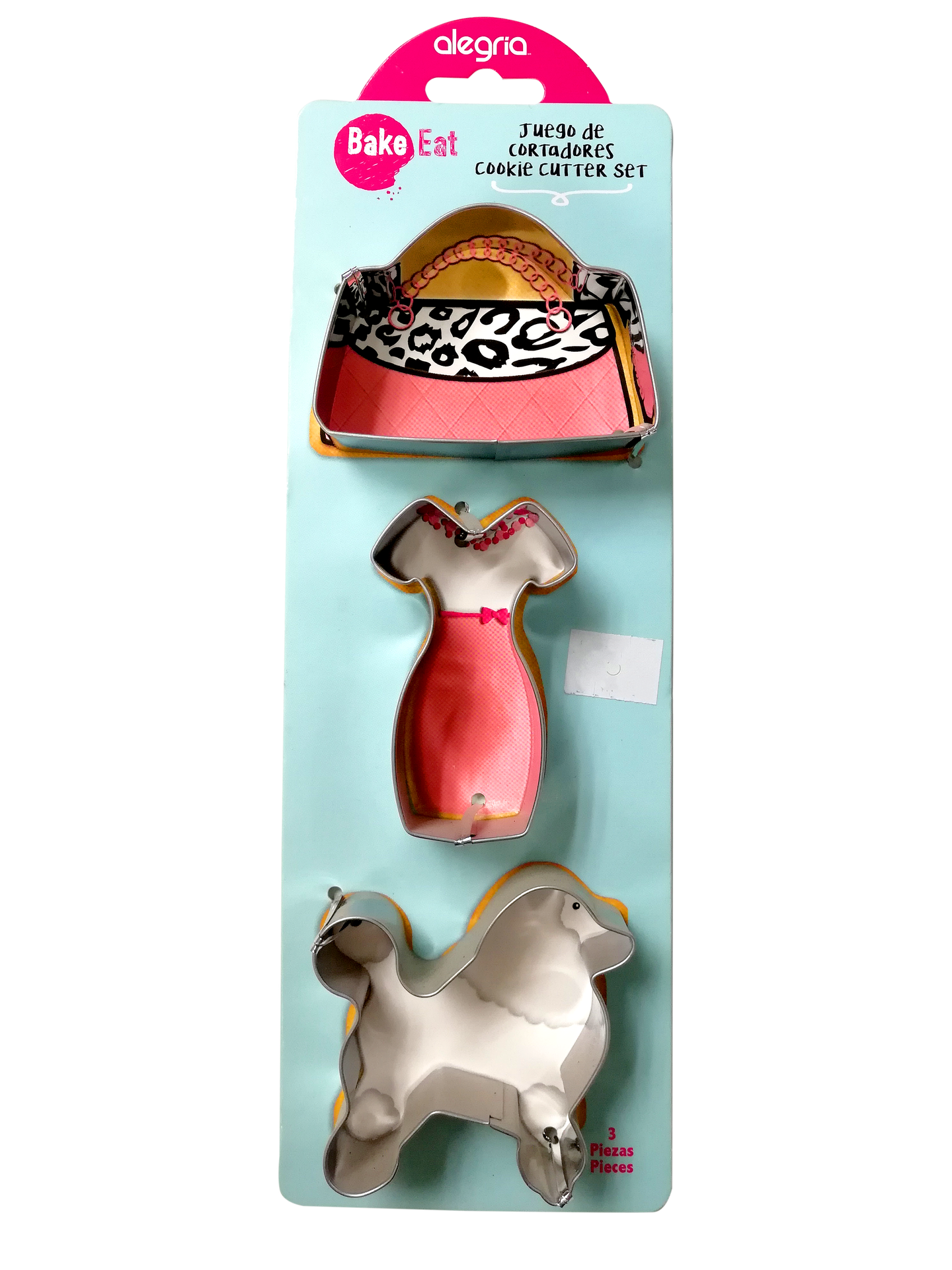 CORTADOR EYECTOR PLASTICO FONDANT BOLSA, VESTIDO