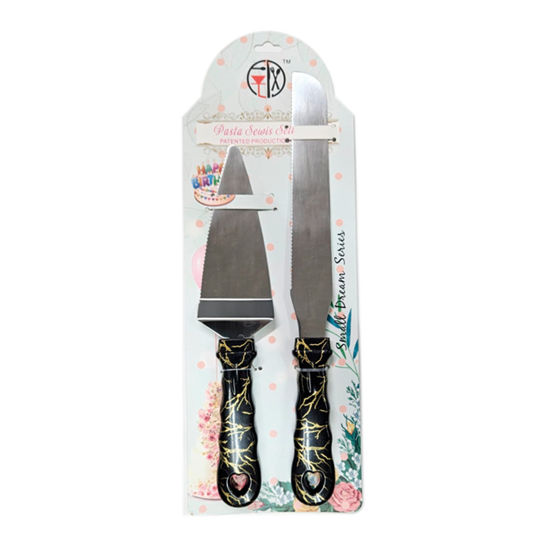 JUEGO PALA Y CUCHILLO PARA PASTEL 2 PIEZAS BAKE DARLING