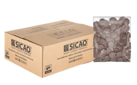 LUNETA SABOR CHOCOLATE SEMIAMARGO CAJA 10 KG SICAO