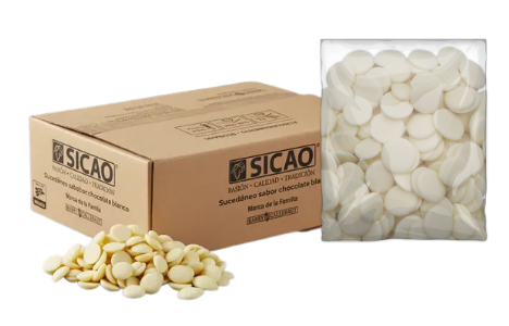 LUNETA SABOR CHOCOLATE BLANCO CAJA 10 KG SICAO