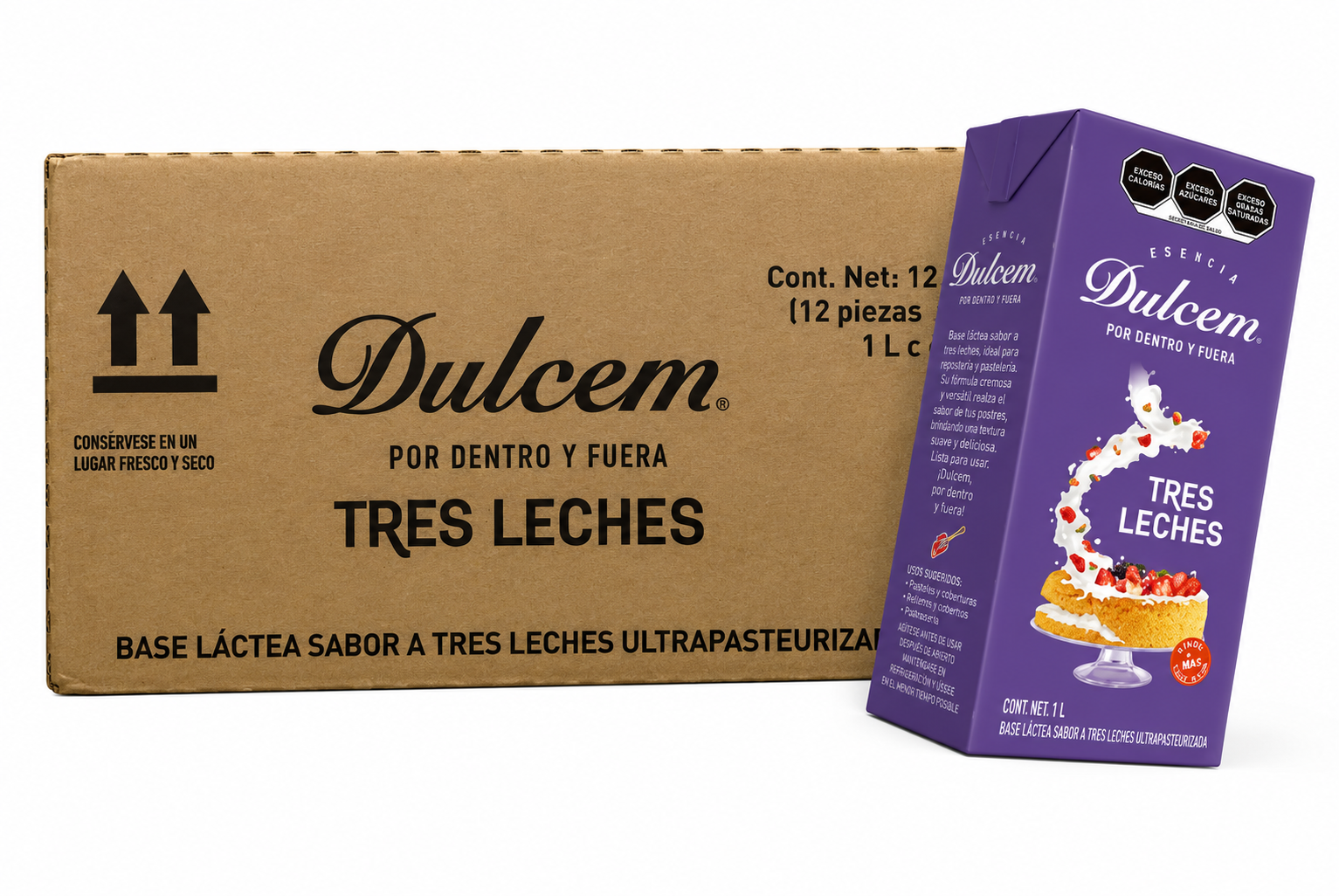 CAJA DE JARABE 3 LECHES DULCEM 1 L