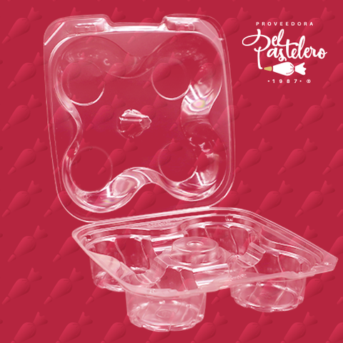 Domo Mantecada 4 Cavidades Caja 150 piezas INIX M2020-4A