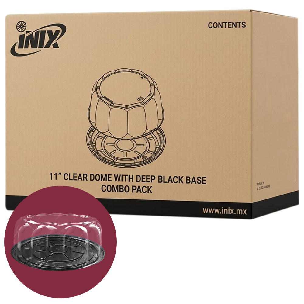 DOMO PASTEL REDONDO 28 CM CAJA C-100 INIX OW11-4BDP