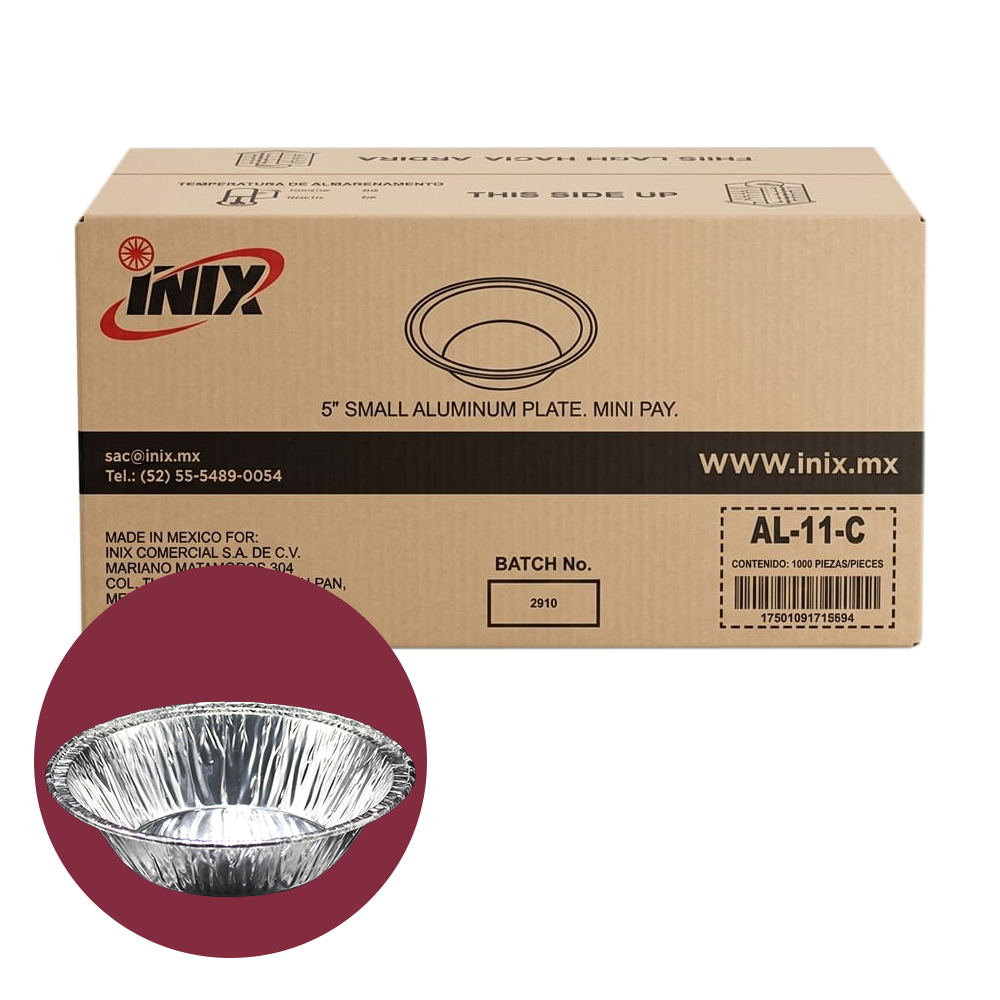 MOLDE DE ALUMINIO TARTALETA 5" AL-11C INIX