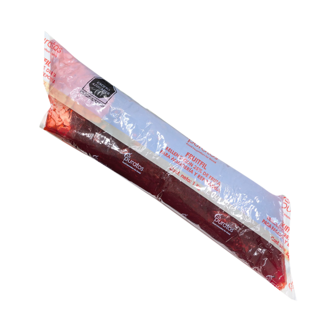 MERMELADA FRESA 25% FRUITFIL MANGA 1 KG PURATOS