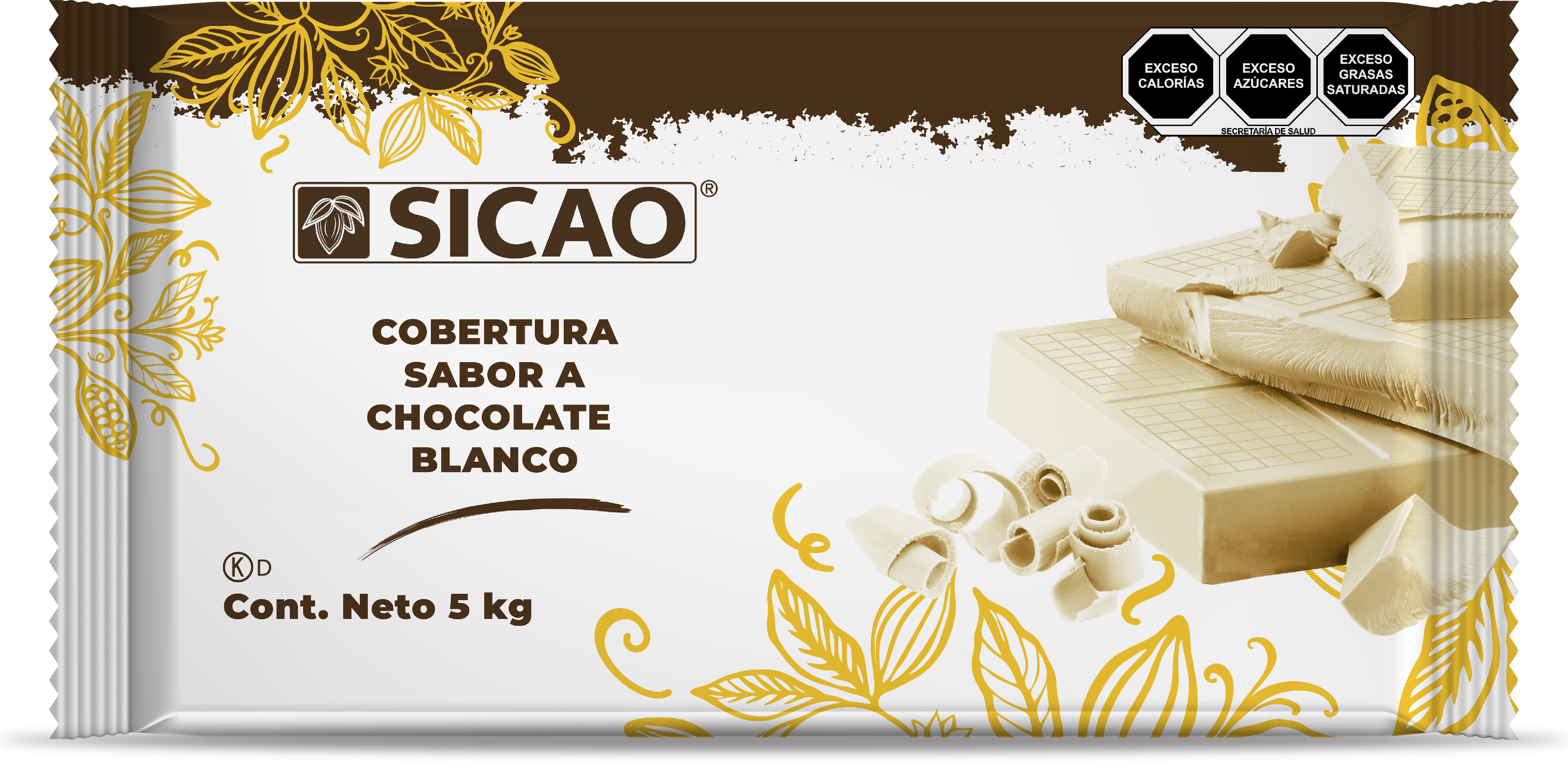 MARQUETA CHOCOLATE BLANCO 5 KG SICAO