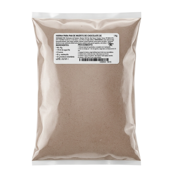 HARINA PREPARADA PAN DE MUERTO CHOCOLATE 1 KG BACKALDRIN