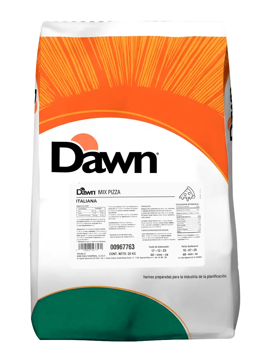 HARINA PREPARADA PIZZA ITALIANA BULTO 20 KG DAWN