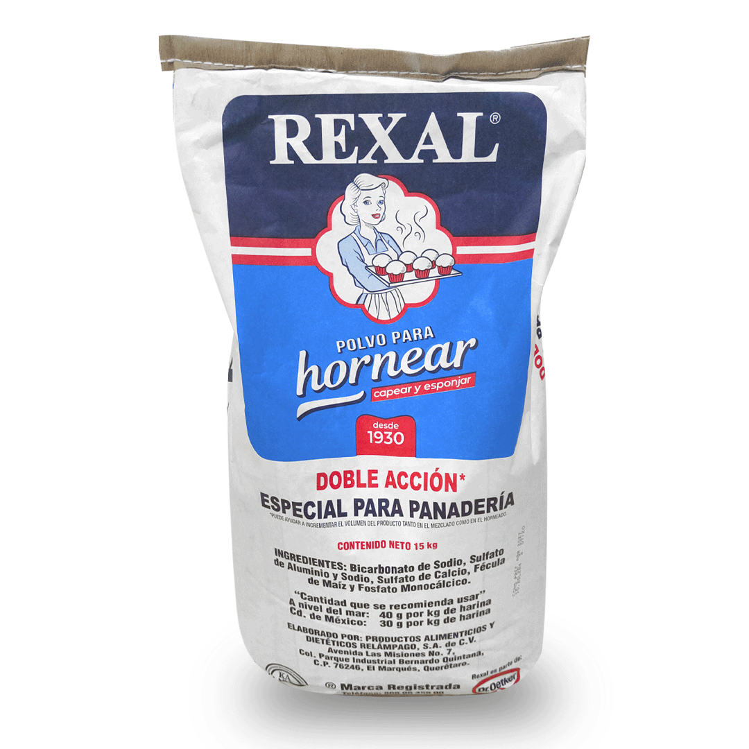 POLVO PARA HORNEAR  REXAL SACO 15 KG