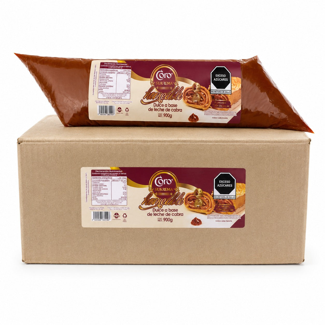 CAJA DE CAJETA CORO UNTABLE HORNEABLE 900 GR