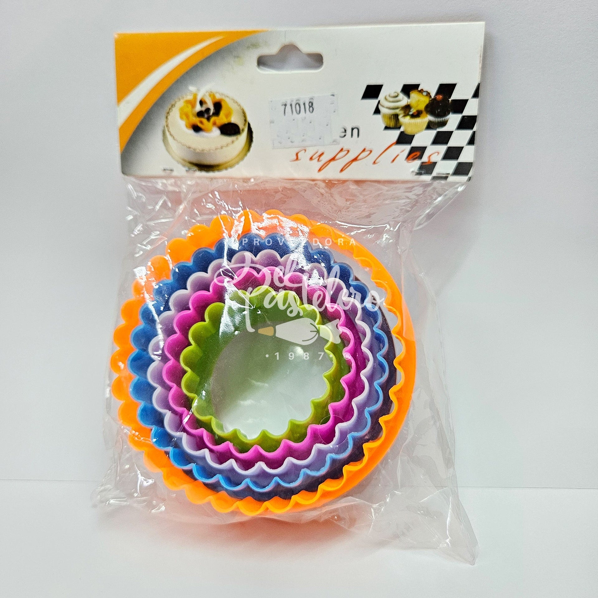 CORTADOR GALLETAS METALICO CIRCULO DOBLE 5 PIEZAS