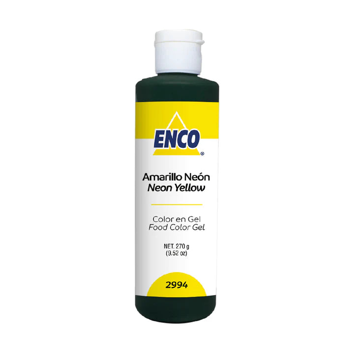 COLOR EN GEL AMARILLO NEON 250 GR ENCO