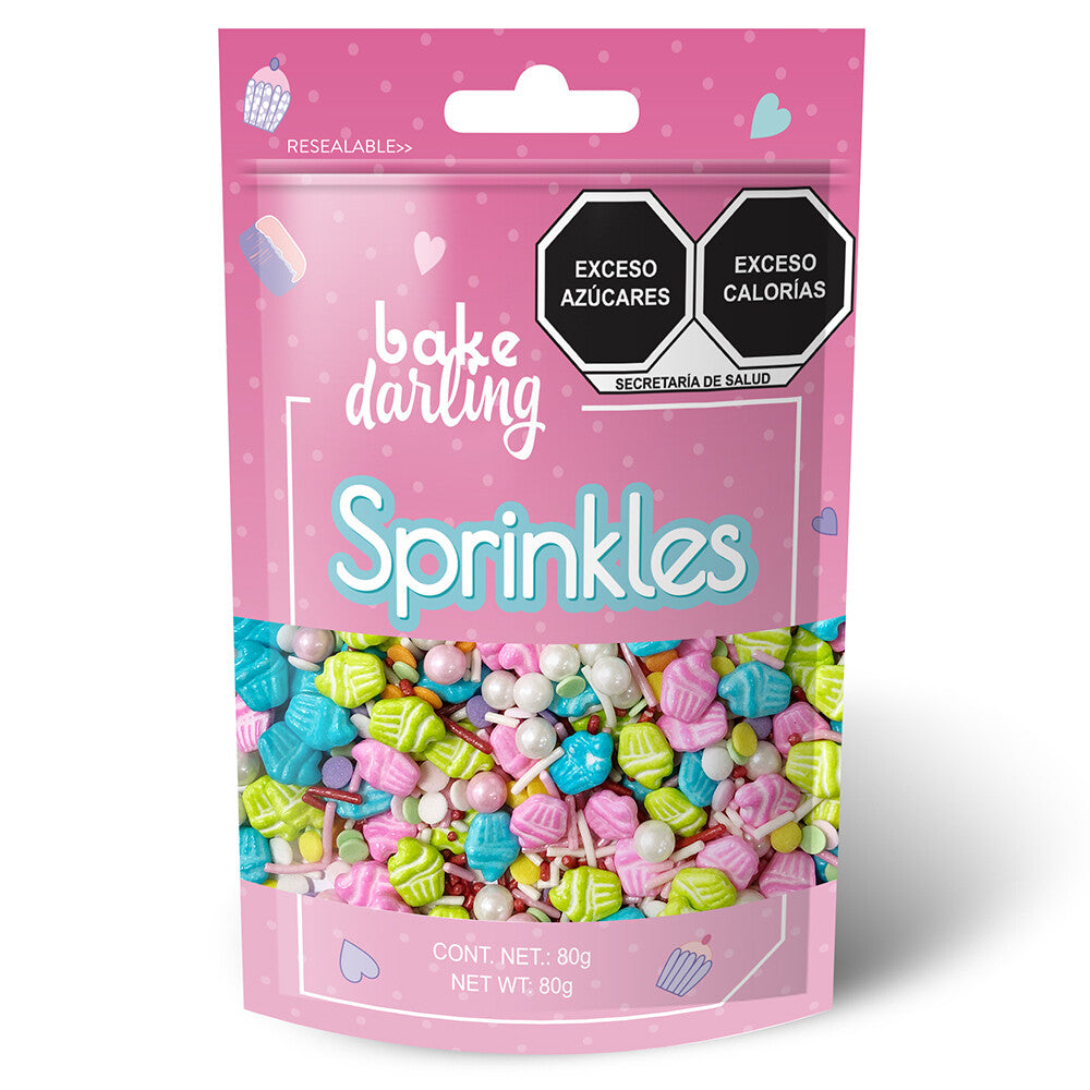 SPRINKLES HELADOS PASTEL 80 GR BAKE DARLING