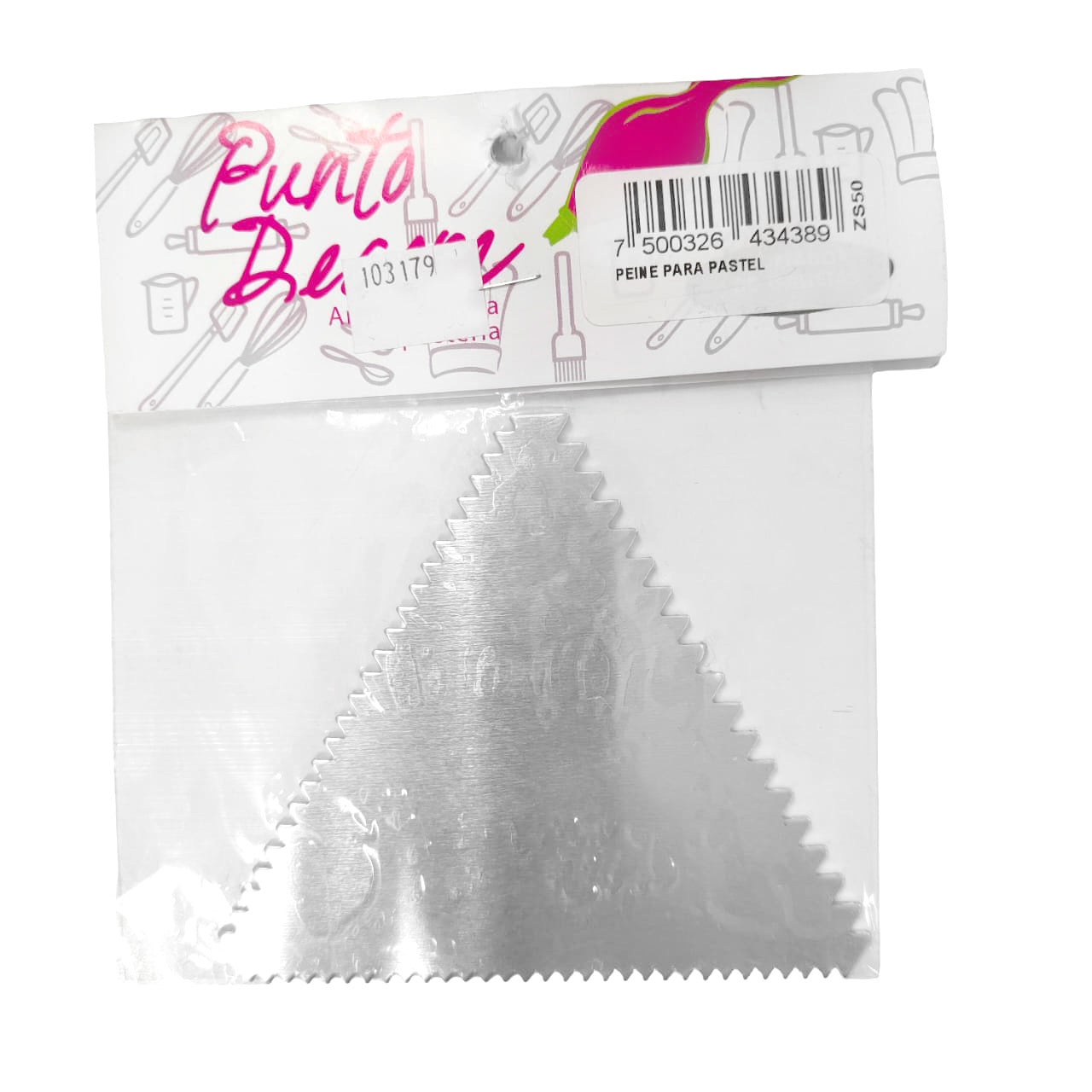 PEINE PARA PASTEL ALUMINIO ACSA
