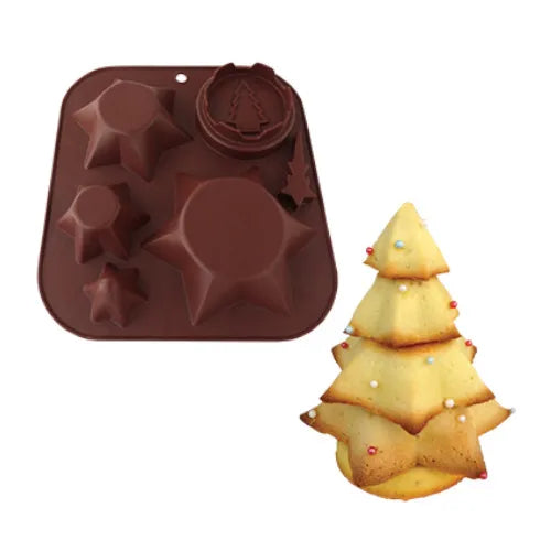 MOLDE SILICÓN ARBOL NAVIDAD ALEGRIA