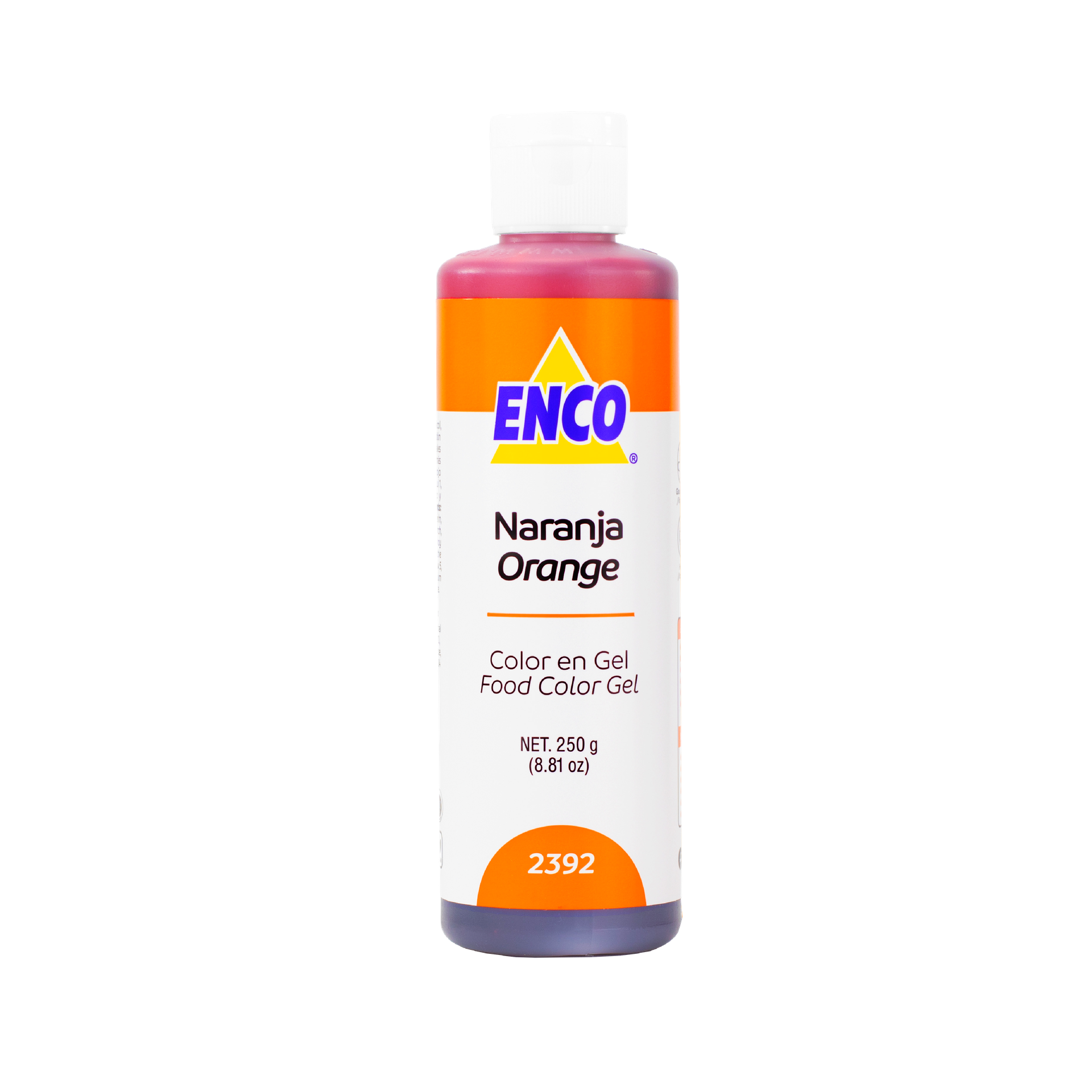 COLOR EN GEL NARANJA 250 GR ENCO