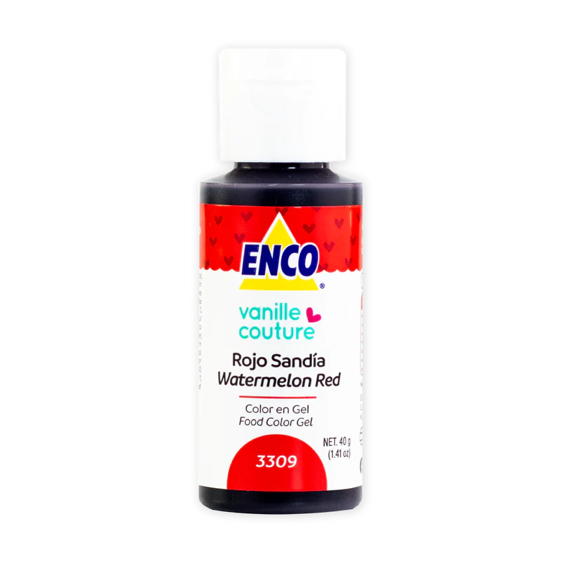 COLOR EN GEL ROJO SANDIA 40 GR ENCO