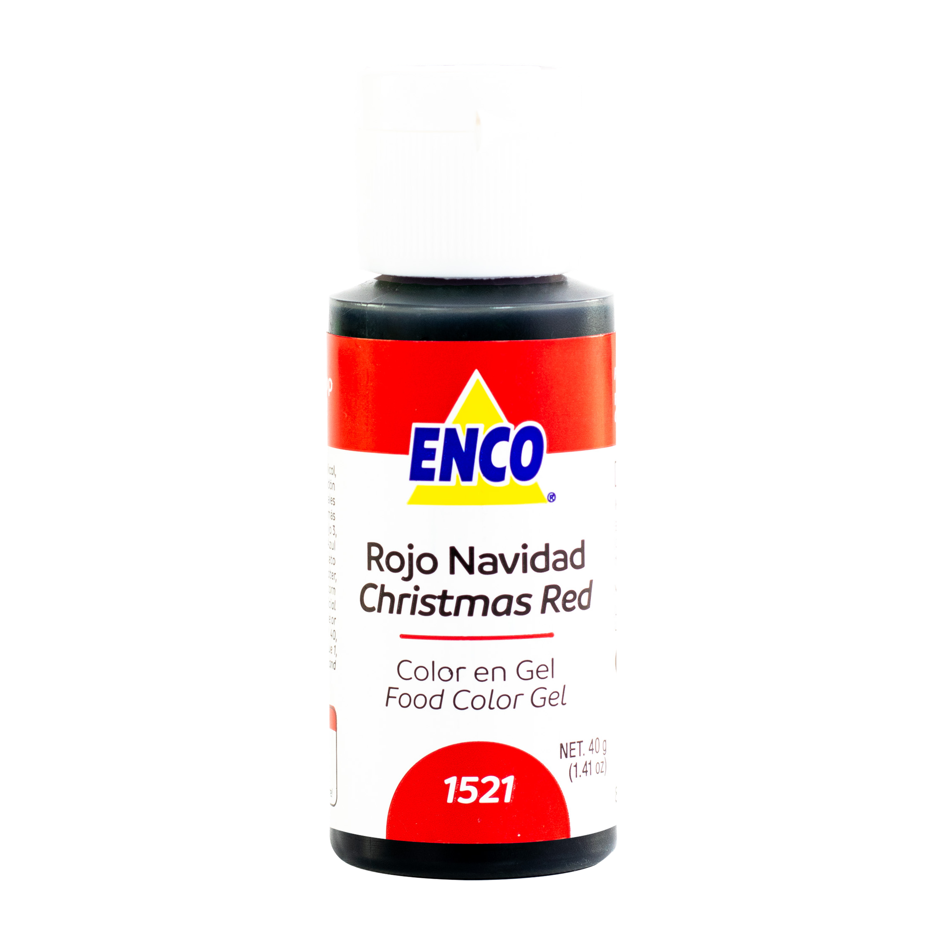 COLOR EN GEL ROJO NAVIDAD 40 GR ENCO