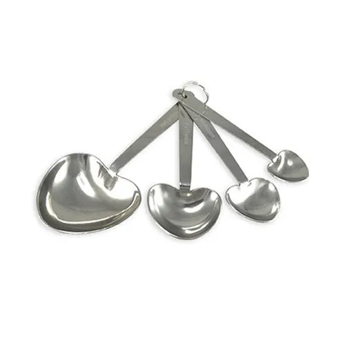 CUCHARAS MEDIDORAS CORAZÓN METAL