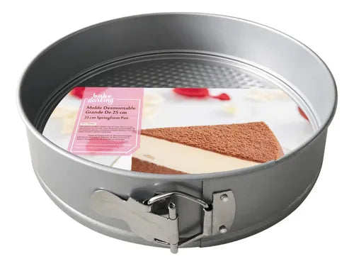 MOLDE DESMONTABLE ACERO ANTIADHERENTE 25 CM
