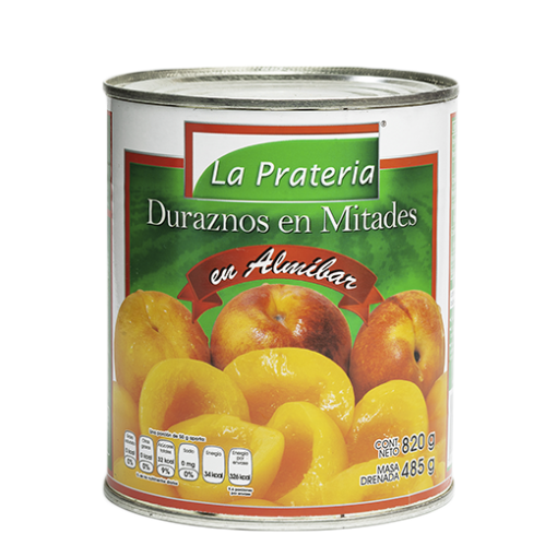 DURAZNO MITADES LATA 820 GR PRATERIA