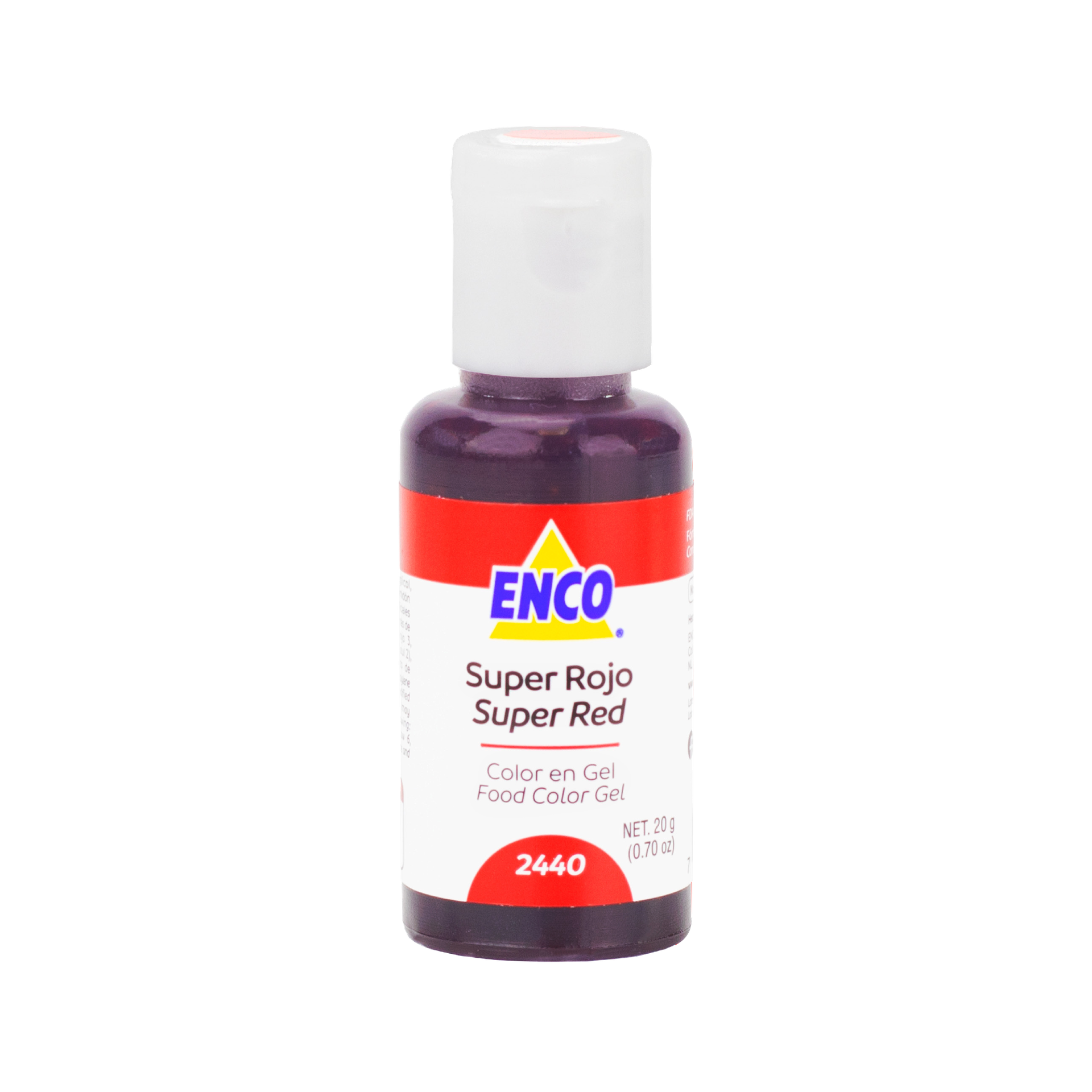 COLOR EN GEL SUPER ROJO 20 GR ENCO