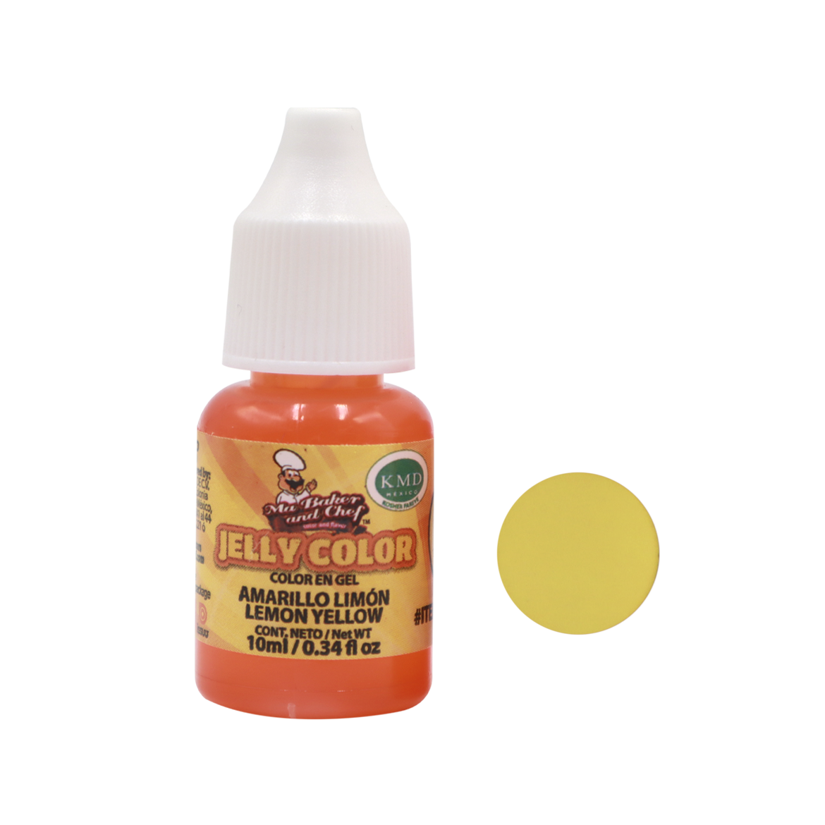 COLOR AMARILLO LIMON 10 ML MA BAKER