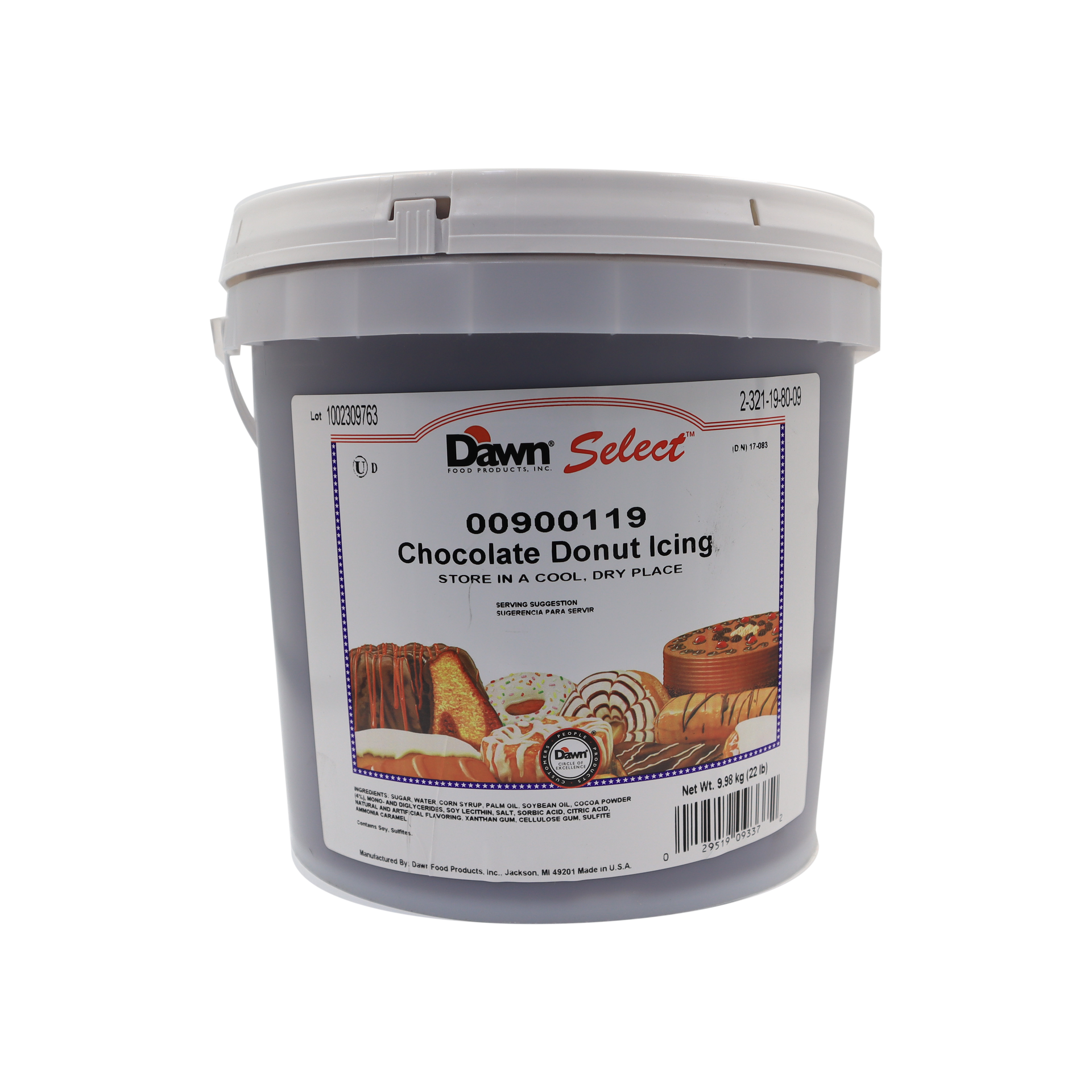 COBERTURA CHOCOLATE CUBETA 9.98 KG DAWN 900119