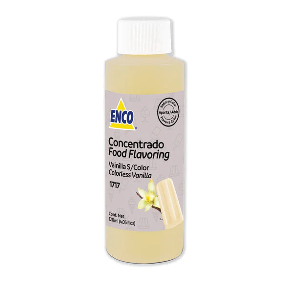 CONCENTRADO VAINILLA SIN COLOR 120 ML ENCO