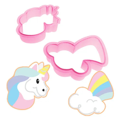 CORTADOR GALLETAS PLSTICO UNICORNIO,NUBE ALEGRIA