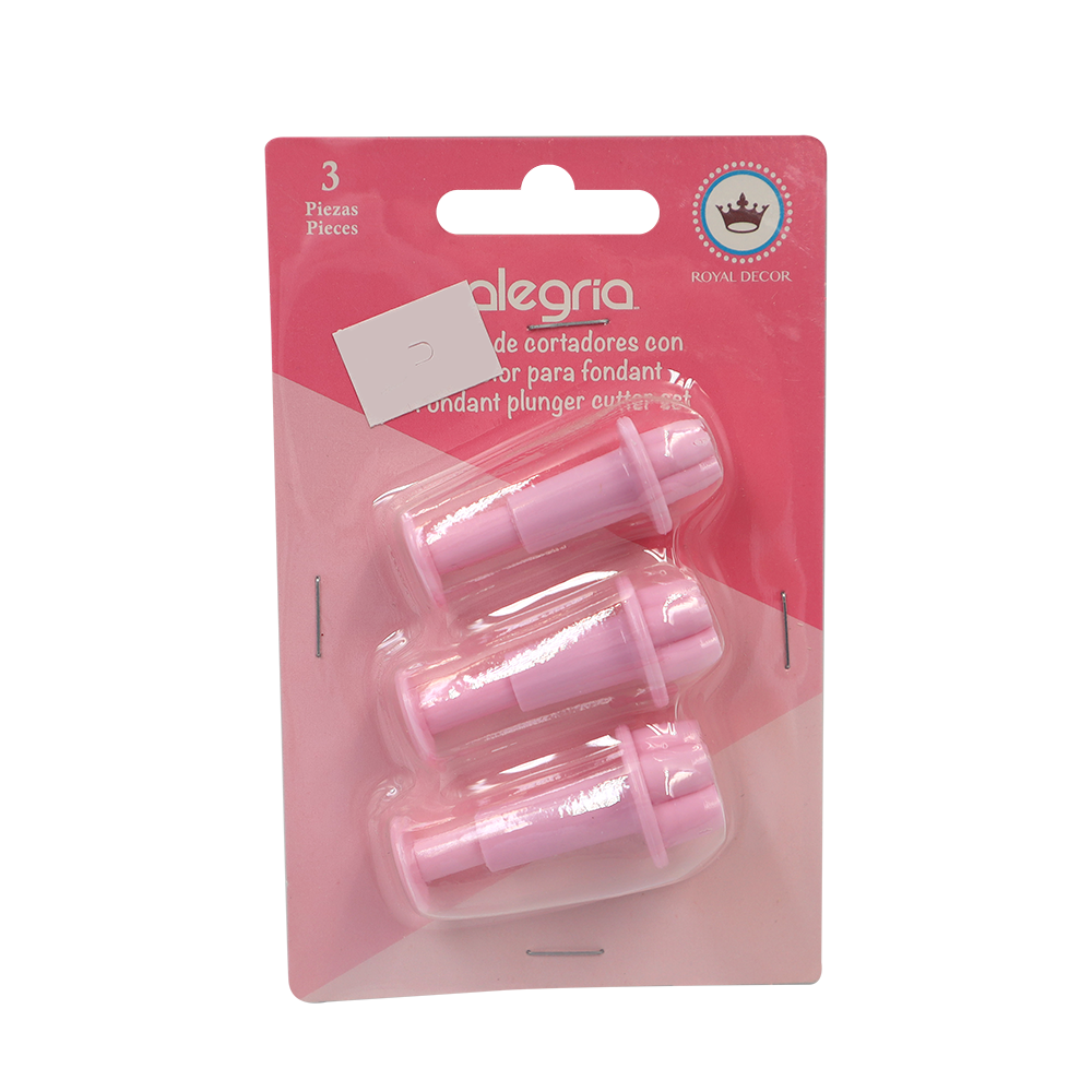 CORTADOR EYECTOR PLASTICO FONDANT FLOR ALEGRIA