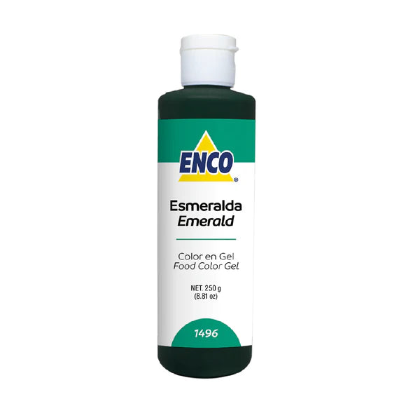 COLOR EN GEL ESMERALDA 250 GR ENCO