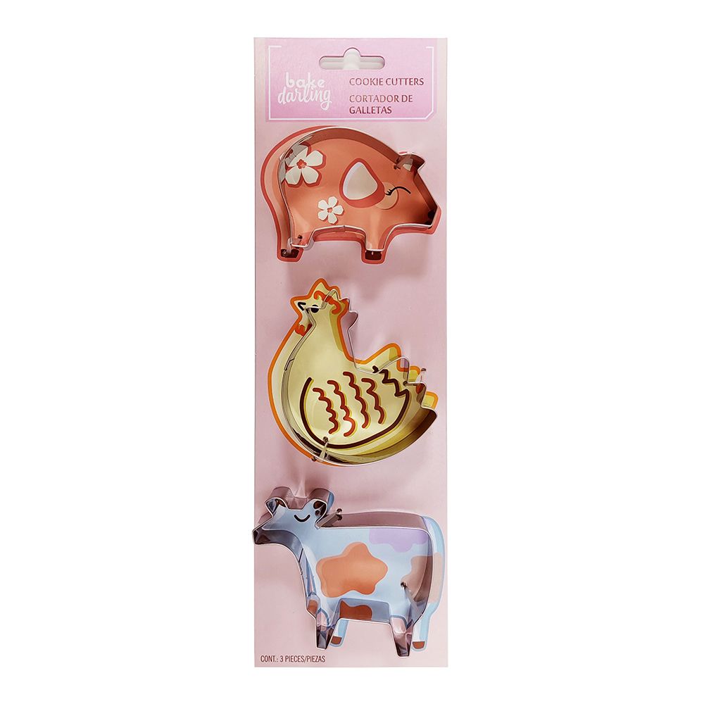 CORTADOR GALLETAS METALICO GRANJA BAKE DARLING